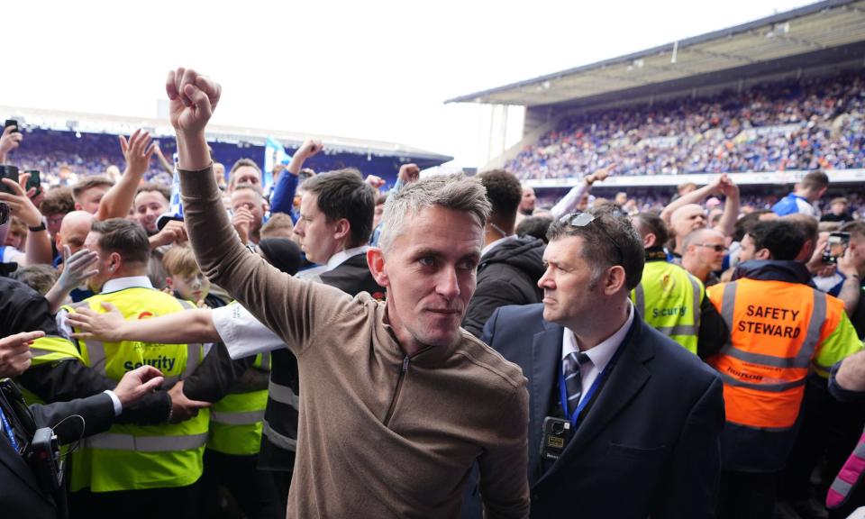 <span>Kieran McKenna has won successive promotions with Ipswich but spent six years on the coaching staff at Manchester United.</span><span>Photograph: Zac Goodwin/PA</span>