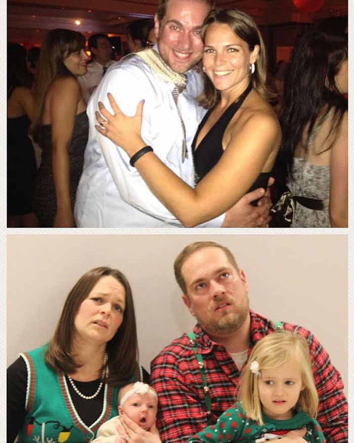 Swapping PDA shots for awkward family portraits