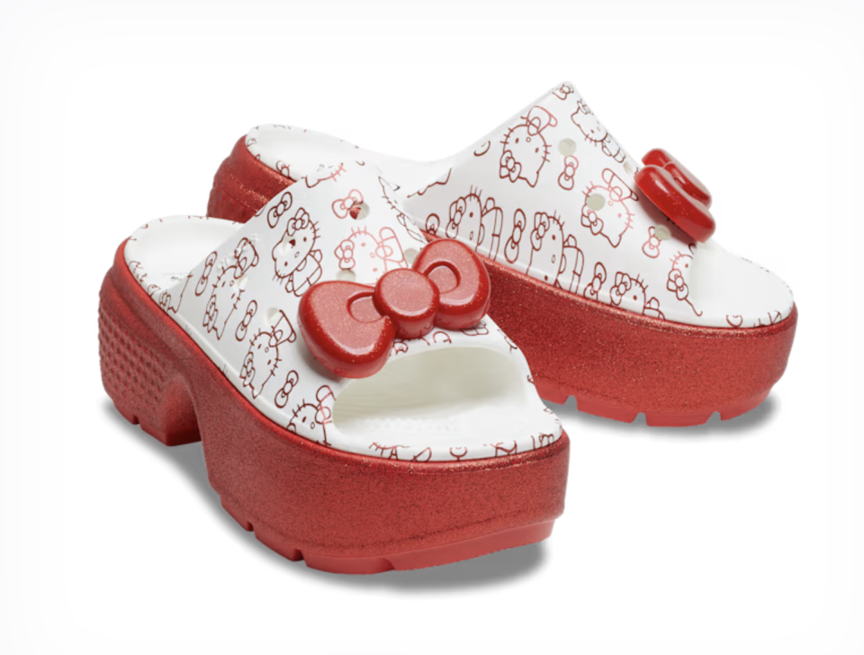 stomp slide, crocs, hello kitty, clogs, 