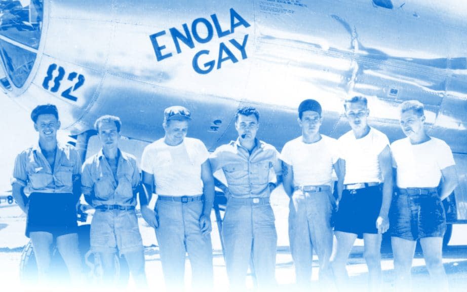 The Enola Gay and her ground crew - AP Photo/US Air Force