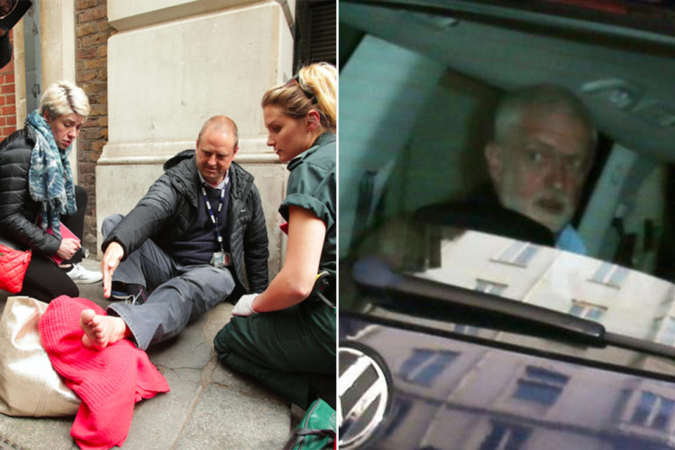 Jeremy Corbyn’s car ran someone over