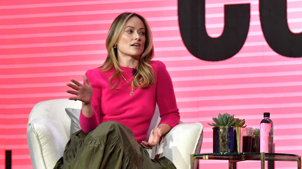 Olivia Wilde speaks onstage during The MAKERS Conference on February 11, 2020. (Photo by Emma McIntyre/Getty Images for MAKERS) 