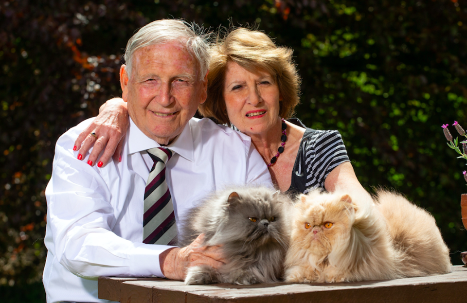 <em>Trevor and Marlene Howes have got married again after divorcing over her love of cats (SWNS)</em>