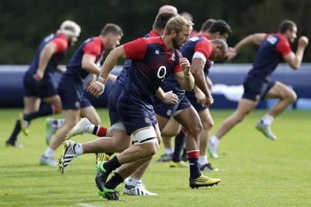 Rugby Union - England Training - Pennyhill Park, Bagshot, Surrey - 1/10/15 England's Chris Robshaw during training Action Images via Reuters / Henry Browne Livepic