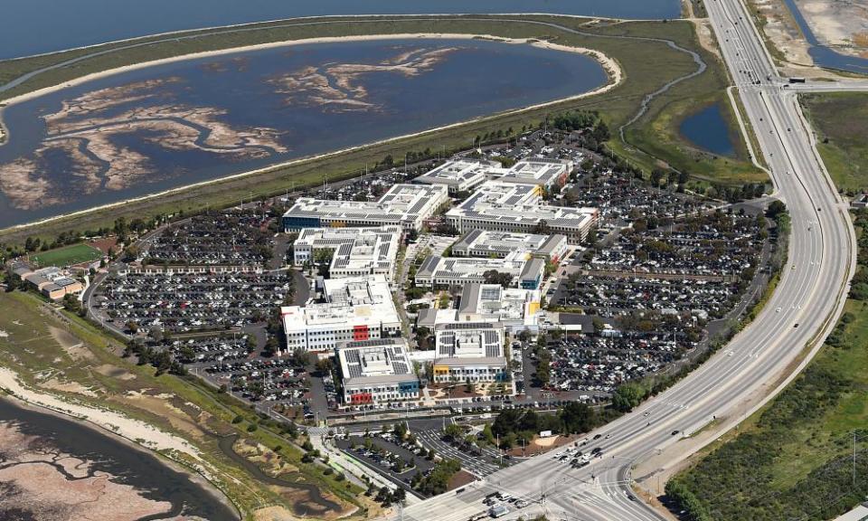 The Facebook campus in Menlo Park, California.