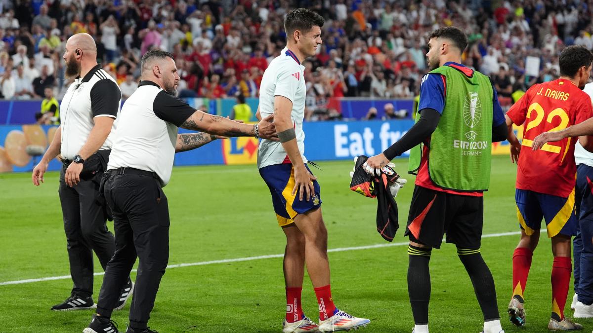 Spain hopeful Alvaro Morata fit for Euro 2024 final after collision with steward