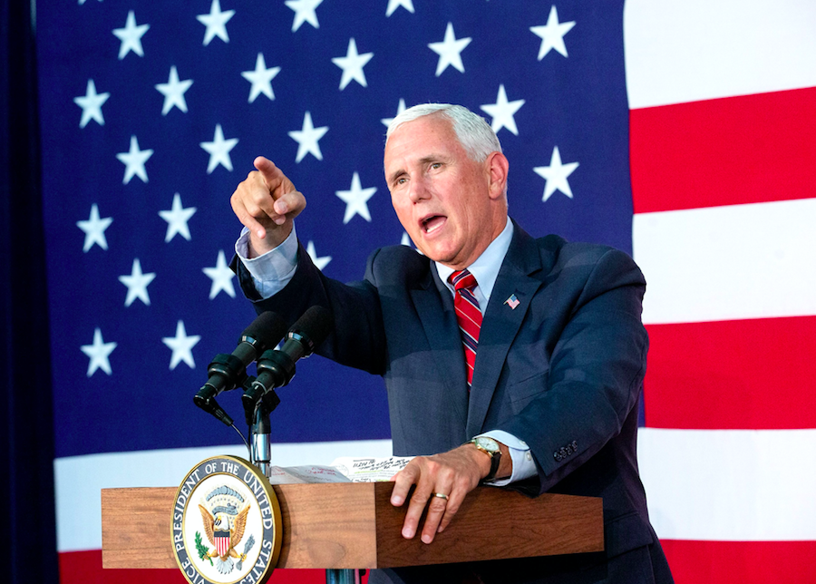 <em>Some people believe Vice President Mike Pence could be the man behind the editorial (Rex)</em>