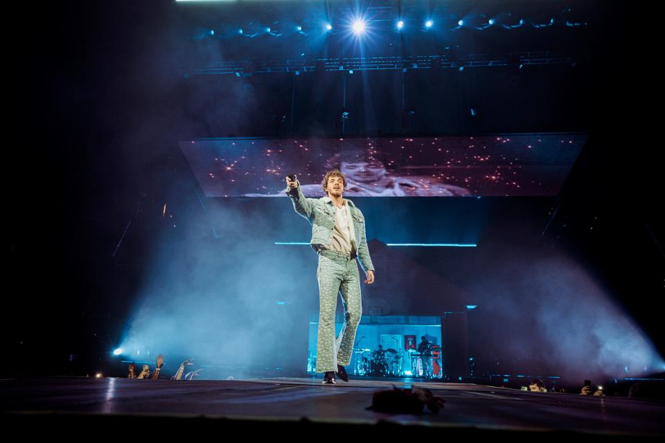 Louisville native Jack Harlow returned to the Derby city to the delight of hometown fans in a sold out concert at the KFC Yum! Center on Dec. 18, 2022.