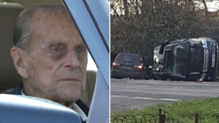 The Duke of Edinburgh apologised for the crash afterwards