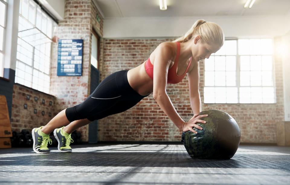 4) Medicine Ball Burpees