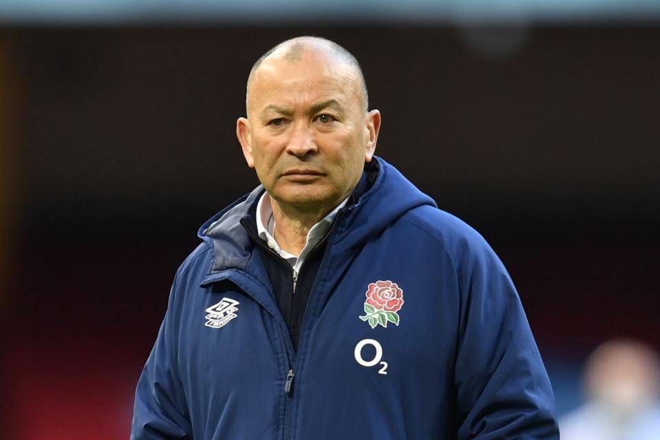 <p>Keeping quiet: England head coach Eddie Jones</p> (AFP via Getty Images)