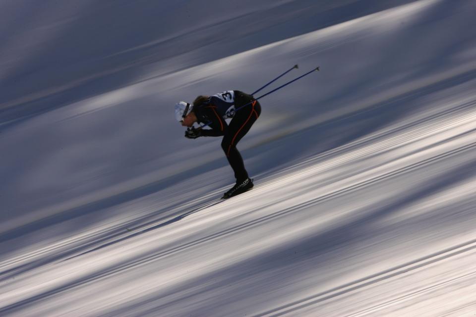 <p>Hungarian Leila Gyenesei made her Olympic debut as a cross country skier when she represented her country at the 2006 Winter Games in Turin. (Getty) </p>