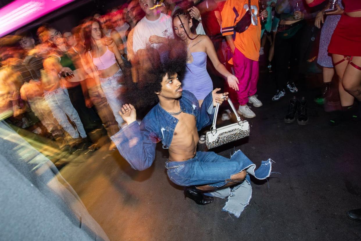 A dancer at 'The Fairy Tale Ball' in Madrid in October 2022. <a href="https://www.gettyimages.com/detail/news-photo/participant-performs-on-stage-during-the-fairy-tale-ball-news-photo/1433721531?adppopup=true" rel="nofollow noopener" target="_blank" data-ylk="slk:Aldara Zarraoa/Getty Images;elm:context_link;itc:0;sec:content-canvas" class="link ">Aldara Zarraoa/Getty Images</a>