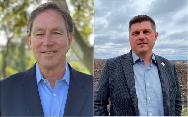 In Minnesota's 1st Congressional District, Jeff Ettinger, a Democrat (left), is hoping to pull off an upset against Republican Brad Finstad, a former Trump administration official. (Photo: Facebook/Associated Press)