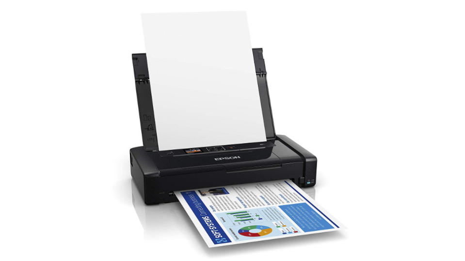 Product shot of the Epson WorkForce WF110, one of the best compact printers