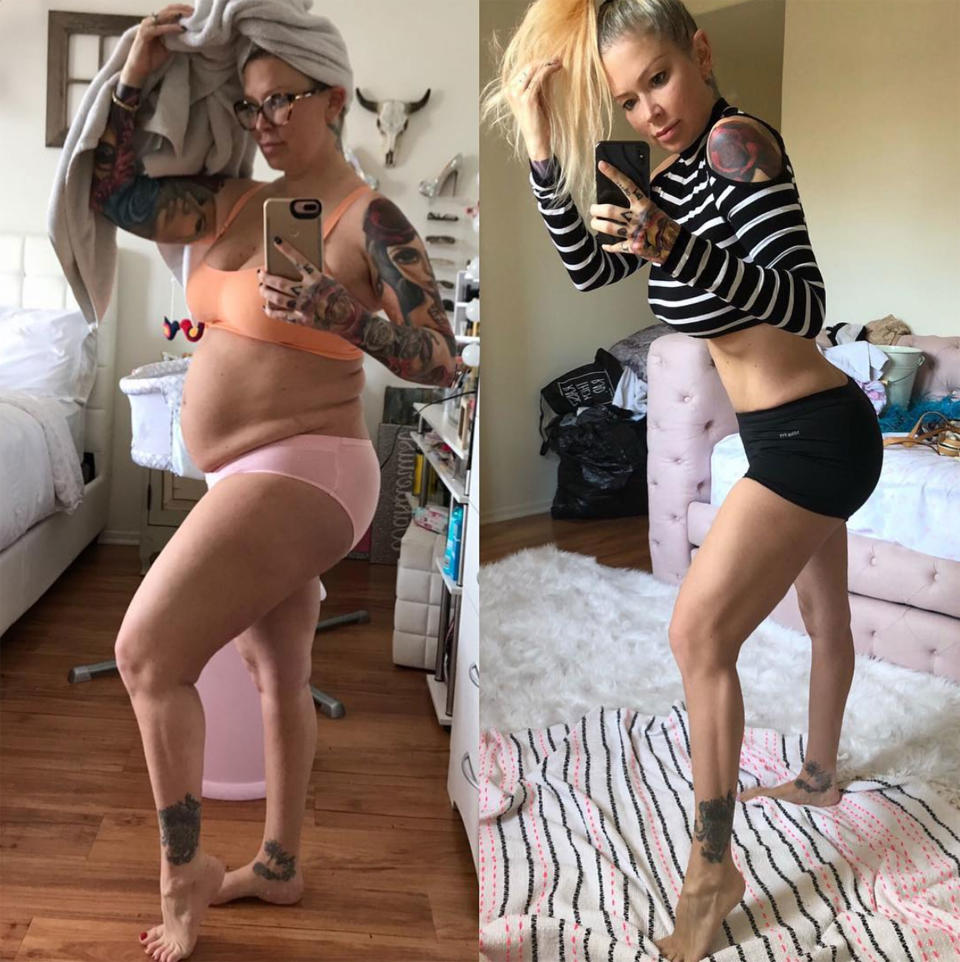 Jenna Jameson Shares Before and After Postpartum Photos