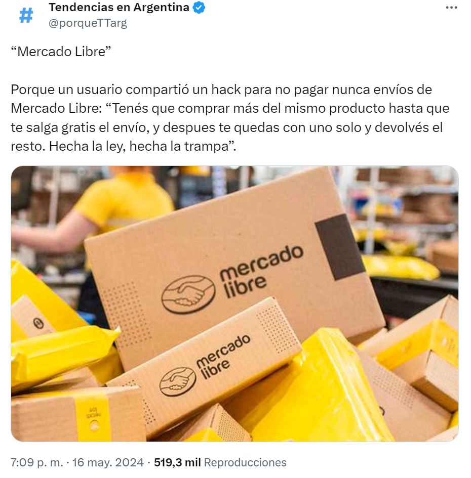 El truco se volvió tendencia en X.