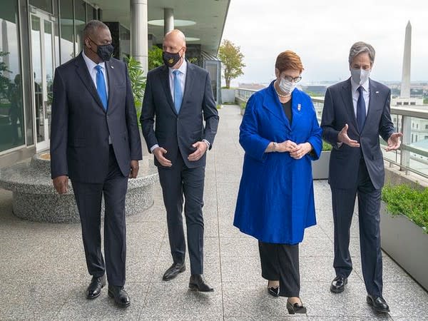 US Secretary of State Antony Blinken and Secretary of Defense Lloyd Austin hosted Minister for Foreign Affairs and Minister for Women Marise Payne and Minister for Defence Peter Dutton