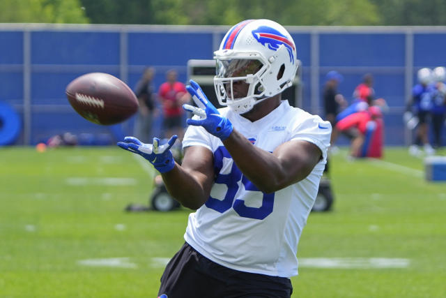 Buffalo Bills wide receiver Tyrell Shavers (80) runs on the field