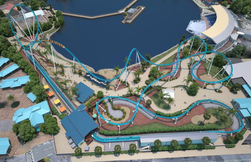 See SeaWorld Orlando's newest roller coaster.