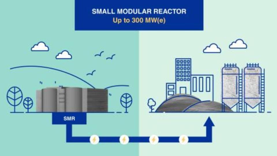 Small modular nuclear reactors are just a fraction of the size of the traditional nuclear plants.