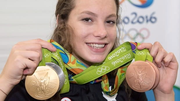 Penny Oleksiak became the first Canadian to win four medals in a single Summer Olympics, hauling in a gold, a silver, and two bronze in Rio de Janeiro in 2016. Own The Podium is foregoing medal targets for Canadian athletes at Tokyo 2020. (Ryan Remiorz/Canadian Press/File - image credit)