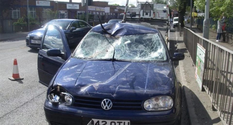 The occupants of the car weren’t injured in the incident. Source: RSPCA