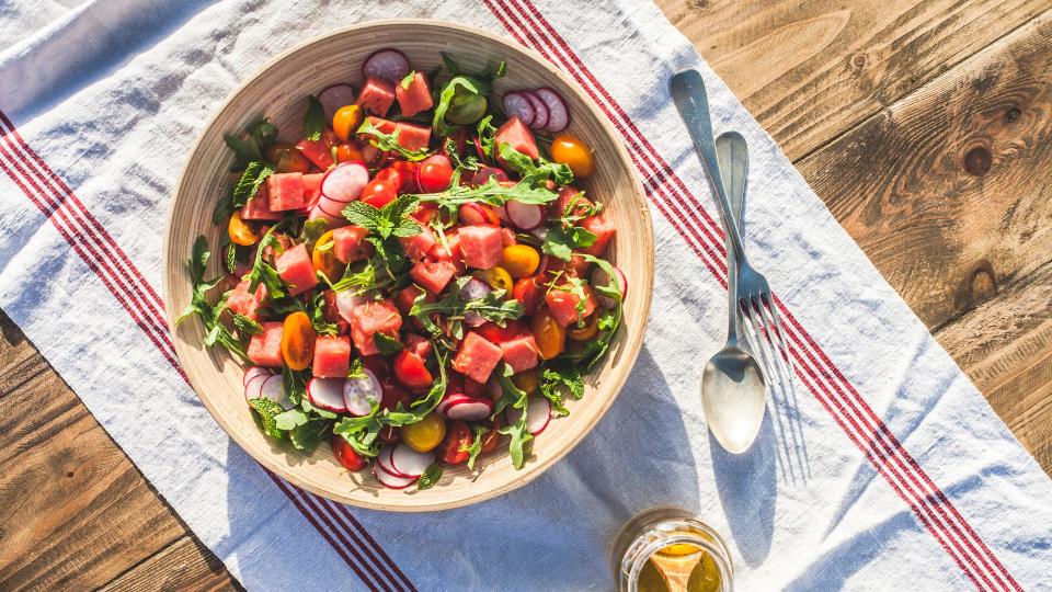 A colourful salad 