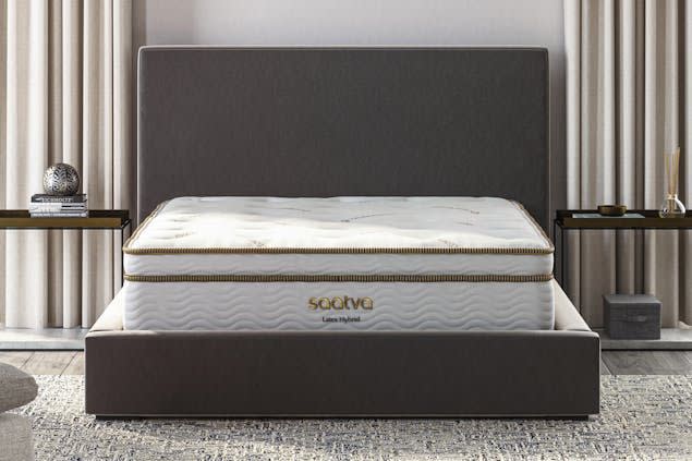 <p><a href="https://go.redirectingat.com?id=74968X1596630&url=https%3A%2F%2Fwww.saatva.com%2Fmattresses%2Fsaatva-latex-hybrid%3Fcoupon%3Dfrifvwdywrnmluog&sref=https%3A%2F%2F" rel="nofollow noopener" target="_blank" data-ylk="slk:Shop Now;elm:context_link;itc:0;sec:content-canvas" class="link rapid-noclick-resp">Shop Now</a></p><p>Latex Hybrid Mattress</p><p>saatva.com</p><p>$1695.00</p>