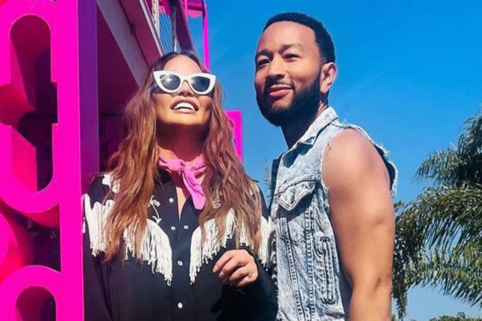 <p>Chrissy Teigen/Instagram</p> Chrissy Teigen and John Legend