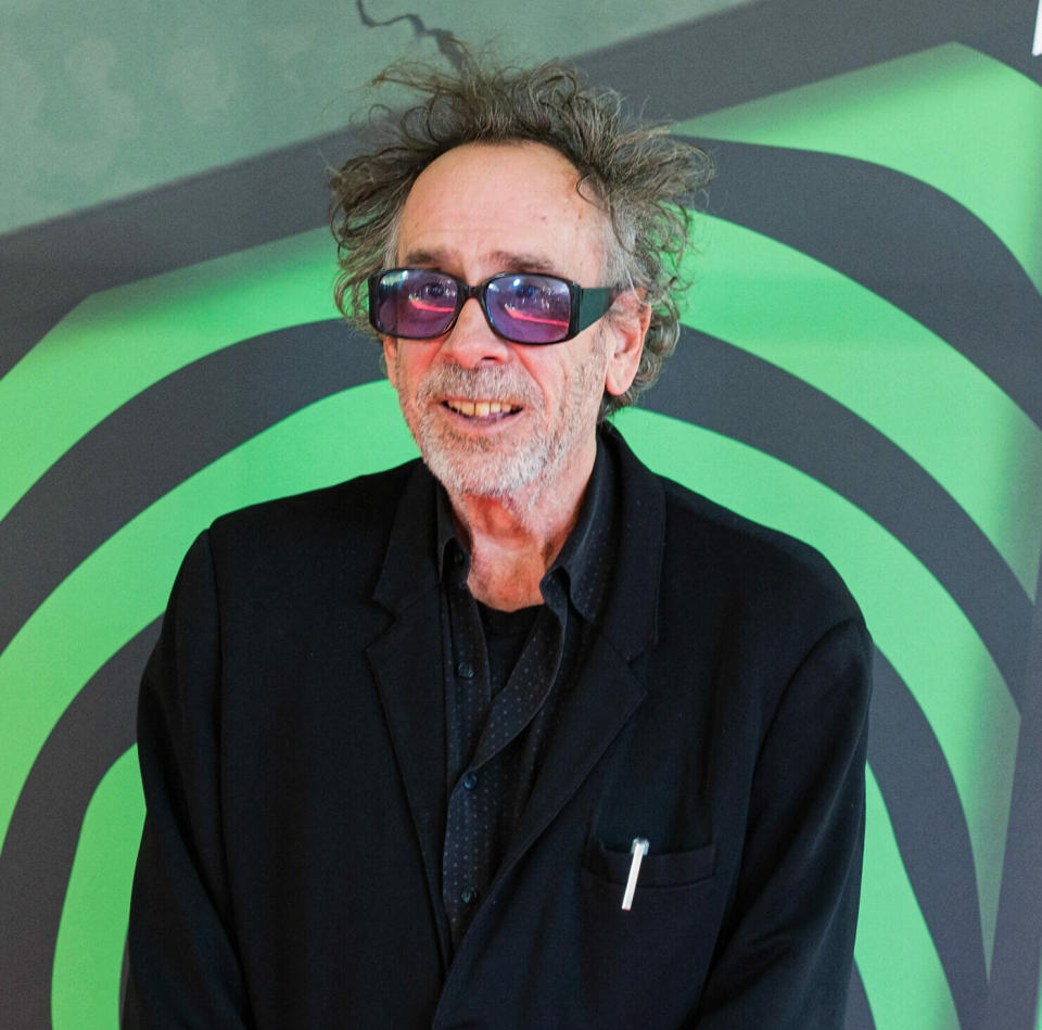 Director Tim Burton attends the ''Tim Burton. El Laberinto'' opening exhibition at the Espacio Ibercaja Delicias in Madrid.