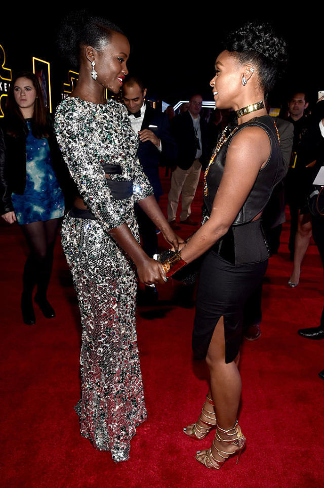 Lupita Nyong'o Covers Bald Head in Henna to Attend Friend's Musical