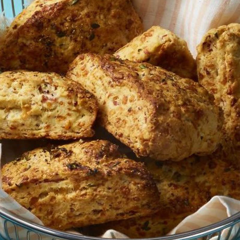 <p>Bake up some savory scones with the extra ham you have hanging around after the holidays. </p><p><em><a href="https://www.womansday.com/food-recipes/food-drinks/a26660320/ham-and-cheese-scones/" rel="nofollow noopener" target="_blank" data-ylk="slk:Get the recipe for Ham and Cheese Scones.;elm:context_link;itc:0;sec:content-canvas" class="link ">Get the recipe for Ham and Cheese Scones.</a></em><br></p>