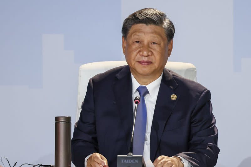 Chinese President Xi Jinping drew a loud applause at the opening ceremony of the 2023 Asian Games, which were delayed by a full year because of the COVID-19 pandemic and run from Saturday through Oct. 8. File Photo by Jemal Countess/UPI