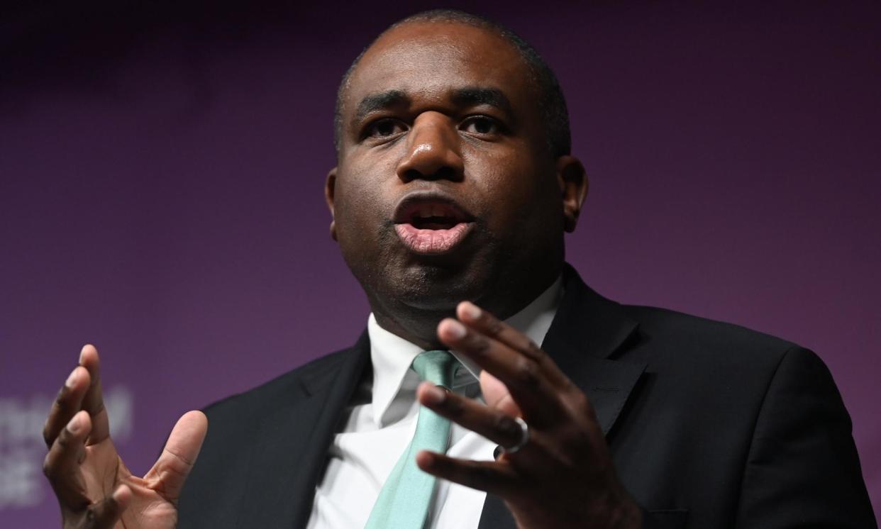 <span>David Lammy giving a speech</span><span>Photograph: Neil Hall/EPA</span>