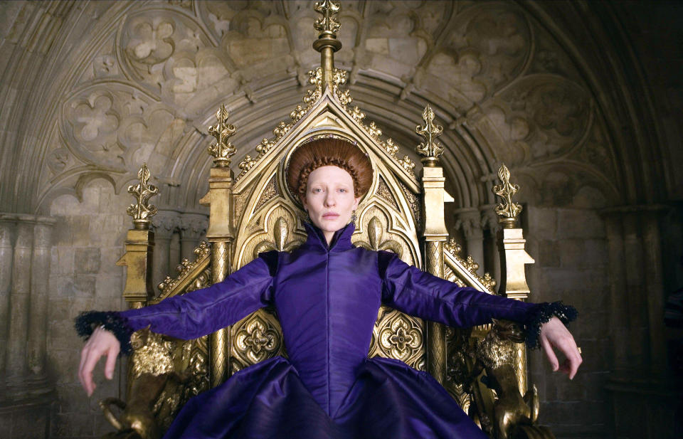 Cate Blanchett as Queen Elizabeth I in 