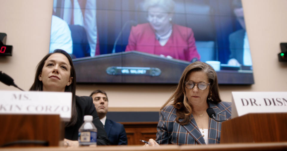 Disney appears before a Congressional committee in a scene from 'The American Dream.' (Photo: Courtesy Fork Films)