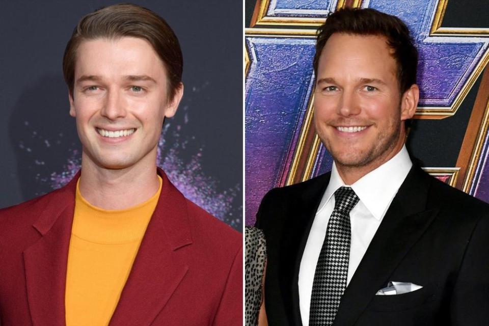 Patrick Schwarzenegger; Chris Pratt | Image Group LA/Getty Images; Jeff Kravitz/FilmMagic