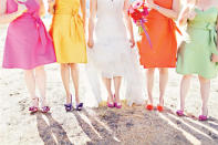 <div class="caption-credit"> Photo by: Adrienne Gunda</div><p> <b>5) Have fewer VIPs</b> <br> A large bridal party equals a hefty florist bill. Cut your posse from six to two and save big on blooms. <br> <b>-$660</b> </p><b>Related:</b> <a href="http://www.brides.com/blogs/aisle-say/2012/08/wedding-hairstyle-inspired-by-celebrities.html?mbid=synd_yshine" rel="nofollow noopener" target="_blank" data-ylk="slk:20 Wedding Hairstyles Inspired by Celebrities;elm:context_link;itc:0;sec:content-canvas" class="link ">20 Wedding Hairstyles Inspired by Celebrities</a> <br>