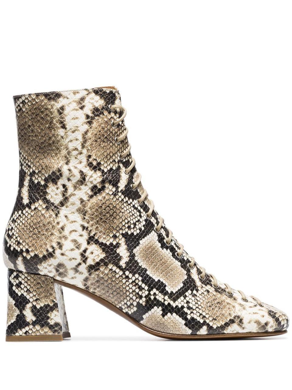 Shop the Look: Snake-Print Boots