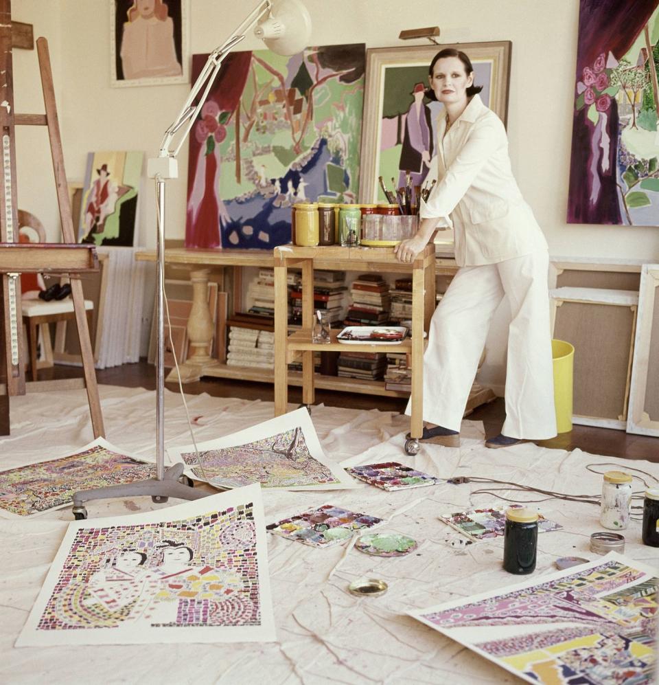 Another view of her studio