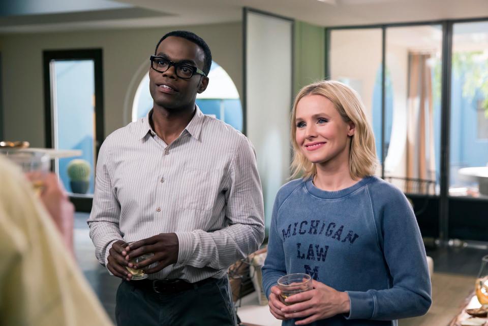 <div><p>"I tried to watch <i>The Good Place</i>. I think my friend made me sit through, like, six episodes. But I just...didn't find it funny. Anything about it. Even Kristen Bell's character just always fell flat to me."</p><p>—<a href="https://www.buzzfeed.com/joep45cede9de" rel="nofollow noopener" target="_blank" data-ylk="slk:joep45cede9de;elm:context_link;itc:0;sec:content-canvas" class="link ">joep45cede9de</a></p></div><span> NBC / Courtesy Everett Collection</span>