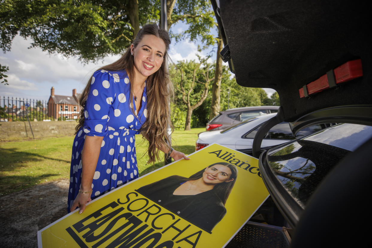 Sorcha Eastwood said she is confident Alliance can ‘finish the job’ in Lagan Valley and win the seat (Liam McBurney/PA)