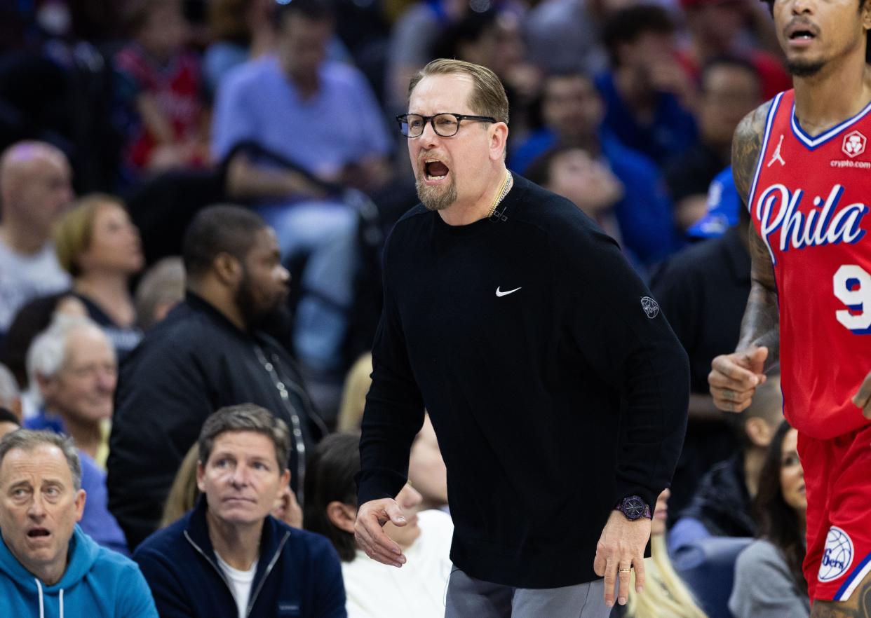 Philadelphia 76ers coach Nick Nurse has expressed his frustration with the officials multiple times during his team's first-round NBA playoff series against the New York Knicks.