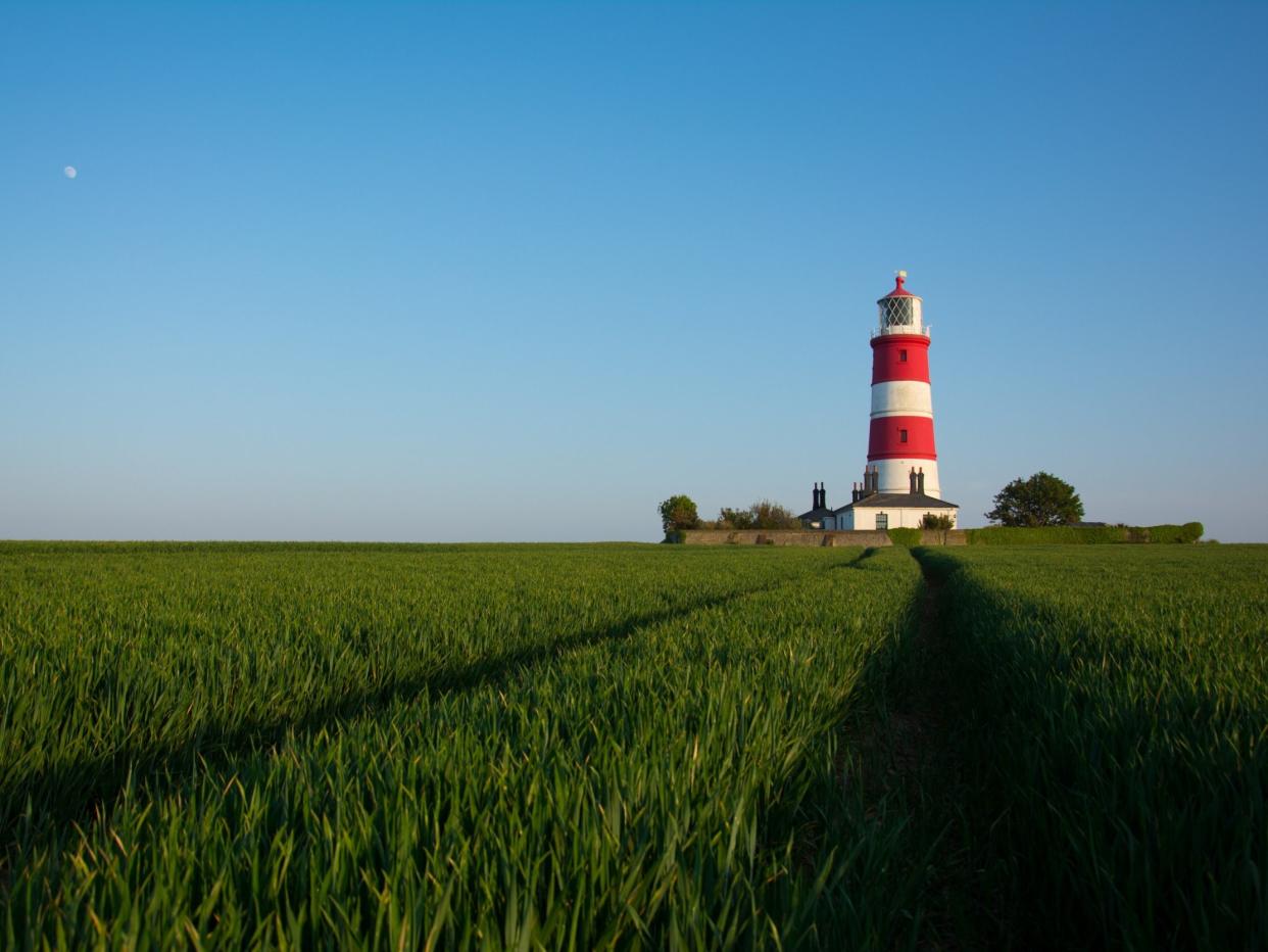 Happisburgh, in Norfolk: pronounced without the word ‘happy’ in it, sadly: Getty