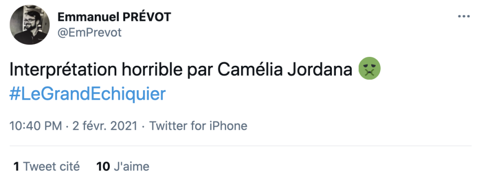 Camélia Jordana a été clashée par les internautes après sa reprise de Calogero dans Le Grand Echiquier. 