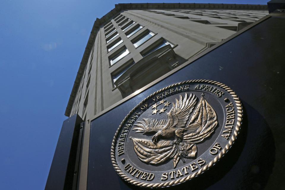 This June 21, 2013, file photo shows the Veterans Affairs Department in Washington.  (AP Photo/Charles Dharapak, File)