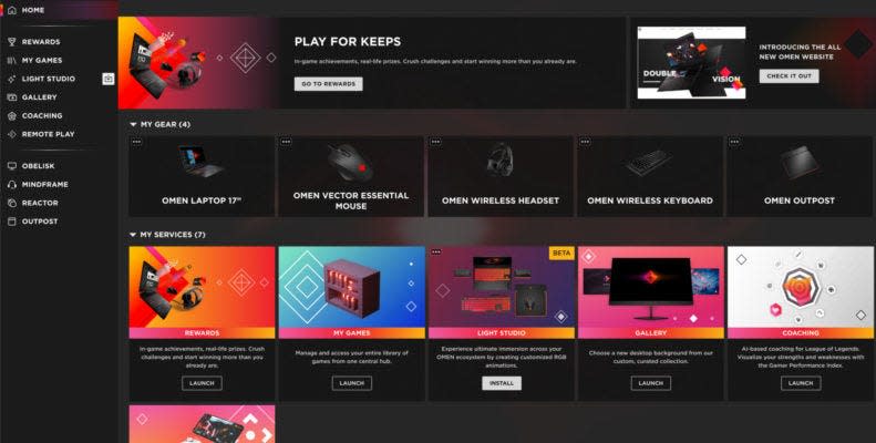 HP recently unveiled its OMEN Gaming Hub software.