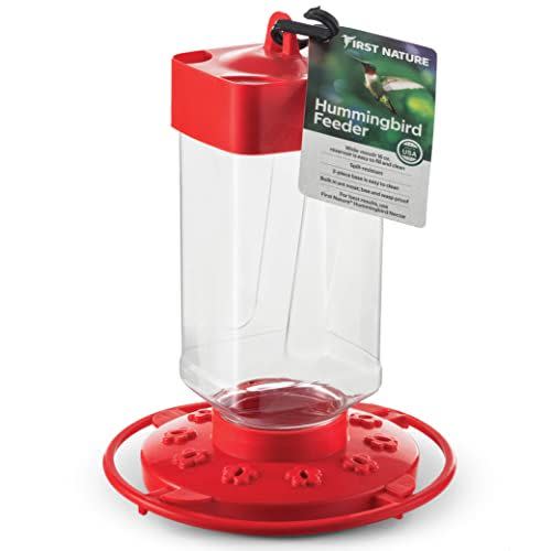 9) First Nature Hummingbird Feeder