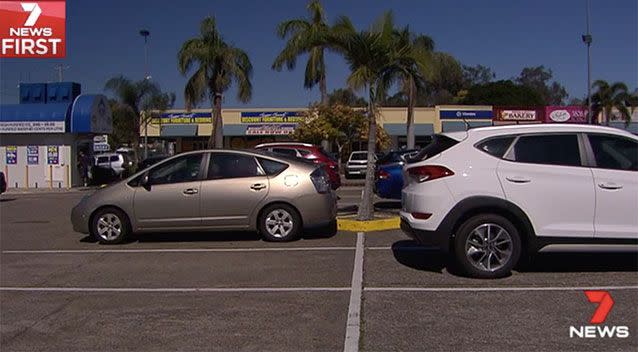 The carjacking happened in the carpark of this Brisbane shopping centre. Source: 7 News